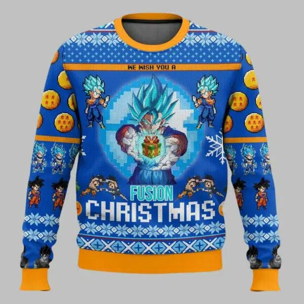 Vegito Fusion Ugly Christmas Sweater 3