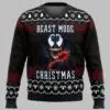 Venom Beast Mode Christmas Ugly Christmas Sweater 2