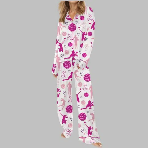 Volleyball Satin Pajama Set 2