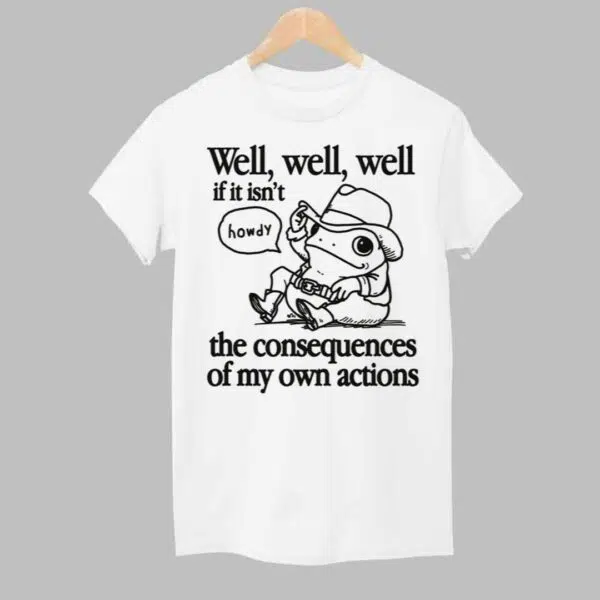 Well Well Well If It Isnt The Consequences Of My Actions Shirt 1