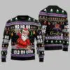 Whiskey Santa Claus Ugly Christmas Sweater 2