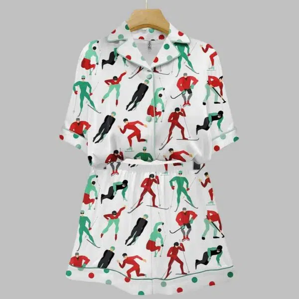 Winter Sports Art Pajama Set 2