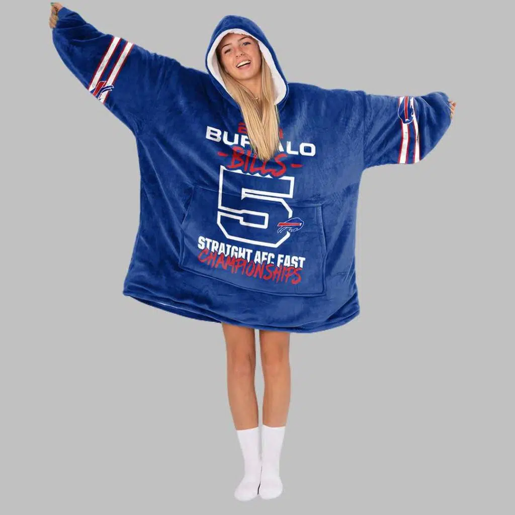 2024 Buffalo Football Unisex Blanket Hoodie 3