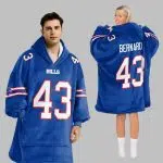 43 Buffalo Football Unisex Blanket Hoodie