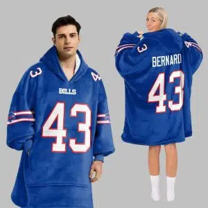 43 Buffalo Football Unisex Blanket Hoodie 1