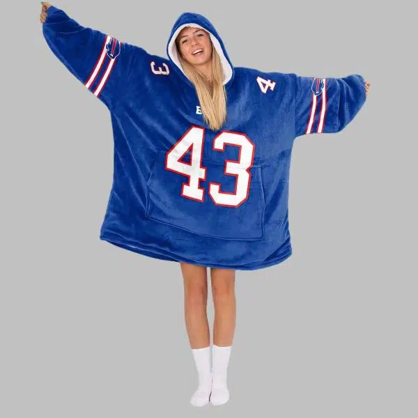 43 Buffalo Football Unisex Blanket Hoodie 3