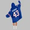 43 Buffalo Football Unisex Blanket Hoodie 4