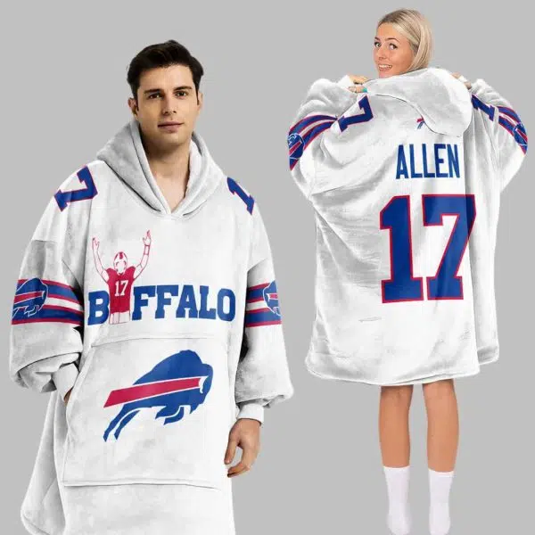 Allen Buffalo Football Unisex Blanket Hoodie