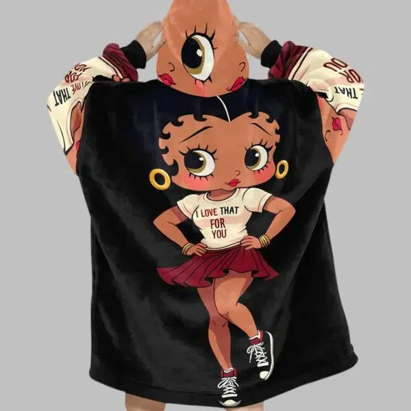 Betty Boop Blanket Hoodie 3