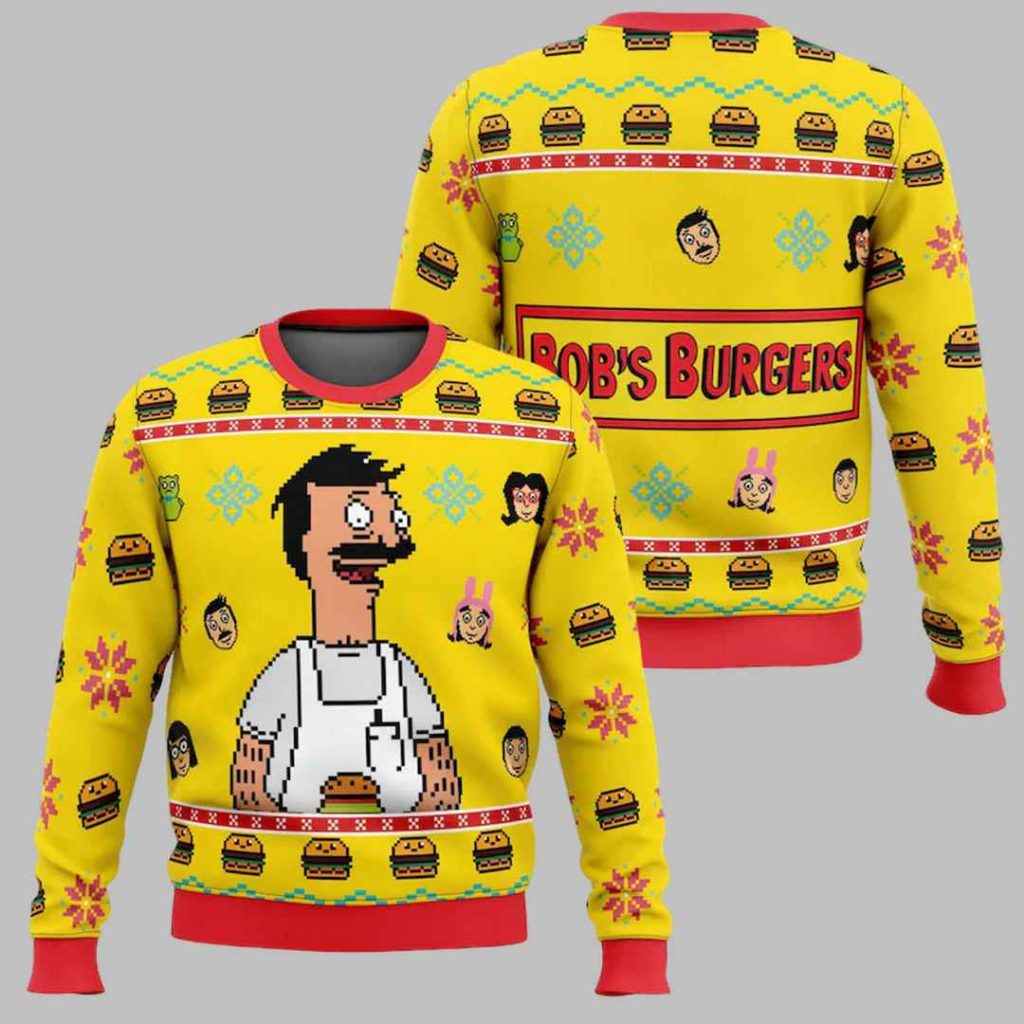 Bob Burgers Christmas Ugly Christmas Sweater 3 Bob Burgers Christmas Ugly Christmas Sweater 3