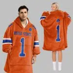 Boise State Football Blanket Hoodie