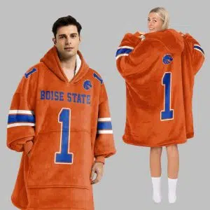 Boise State Football Blanket Hoodie 1