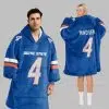 Boise State Football Unisex Blanket Hoodie 1