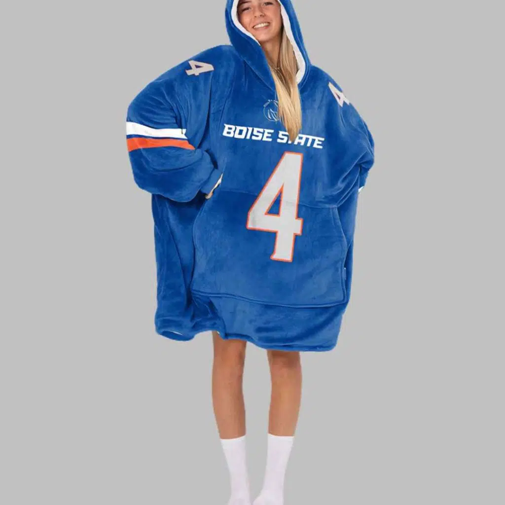 Boise State Football Unisex Blanket Hoodie 3