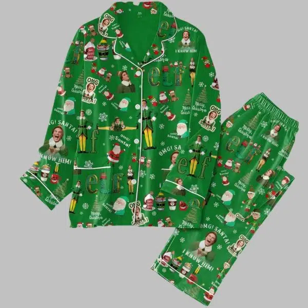 Buddy Elf Christmas Pajama Set 1