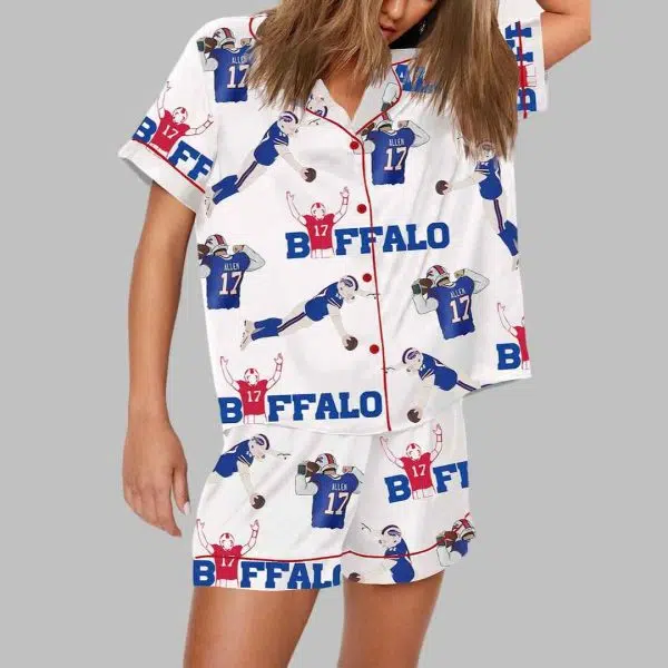 Buffalo Football Allen 17 Pajama Set 1