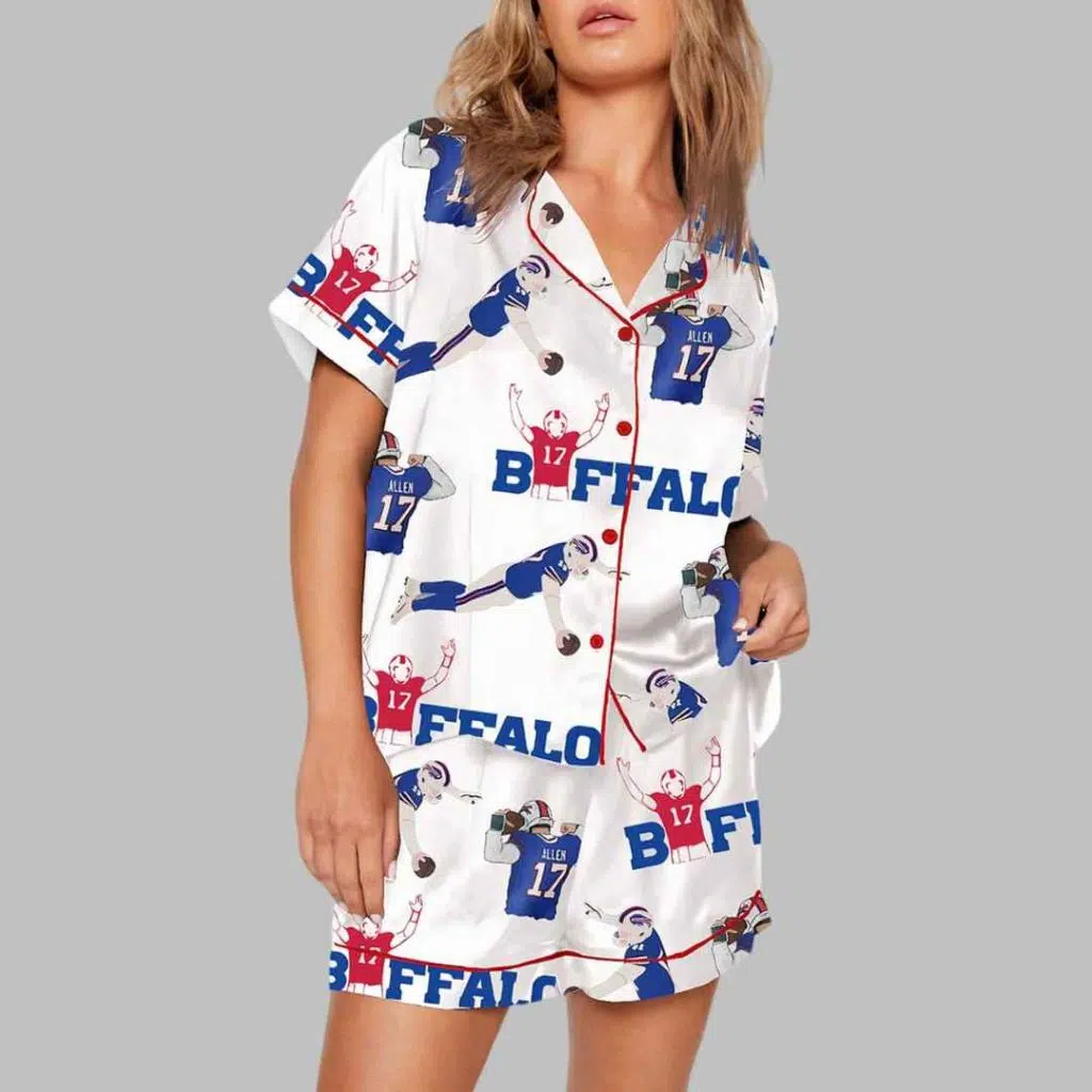 Buffalo Football Allen 17 Pajama Set 2