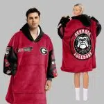 Bulldogs Football Unisex Blanket Hoodie