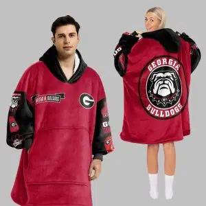 Bulldogs Football Unisex Blanket Hoodie 1