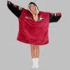 Bulldogs Football Unisex Blanket Hoodie 4