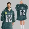 Captain 62 Philadelphia Football Unisex Blanket Hoodie 1