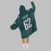 Captain 62 Philadelphia Football Unisex Blanket Hoodie 4