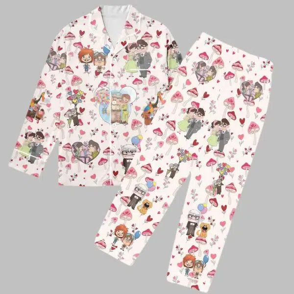 Carl and Ellie Valentine Pajama Set 1