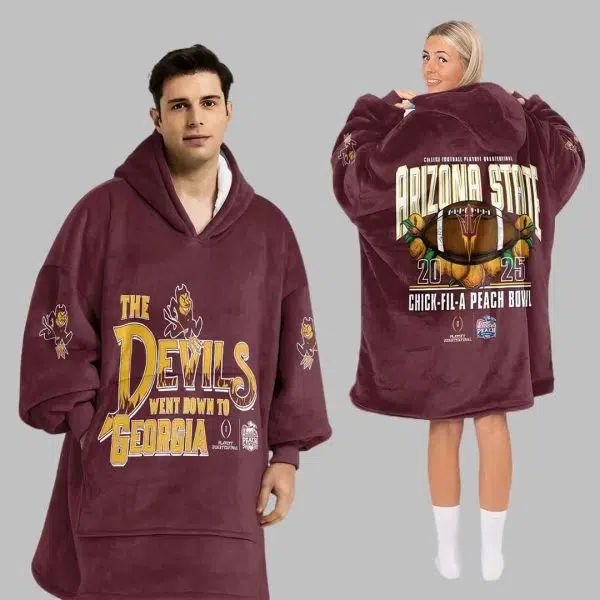 Champions Arizona State Football Unisex Blanket Hoodie 1