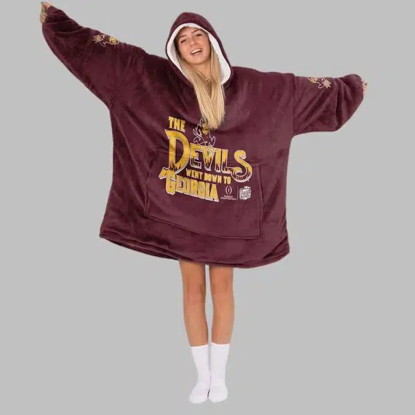 Champions Arizona State Football Unisex Blanket Hoodie 4