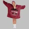 Champions Georgia Football Unisex Blanket Hoodie 4