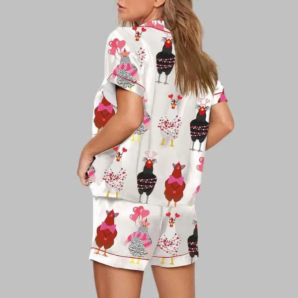 Chicken Valentine Pajama Set 4