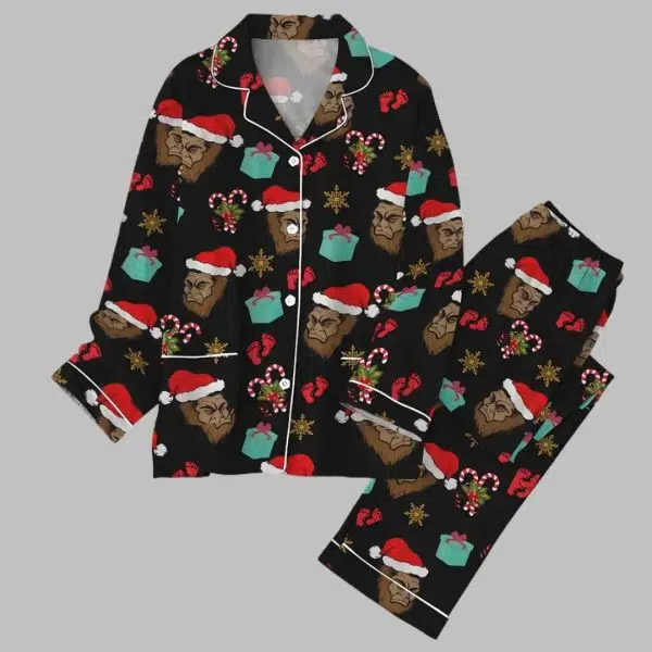 Christmas Bigfoot Pajamas Set 1