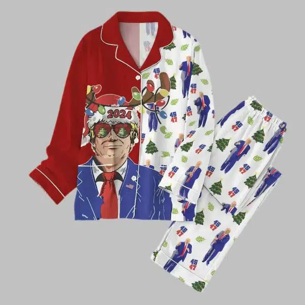 Christmas Trump Dancing Pajama Set 1