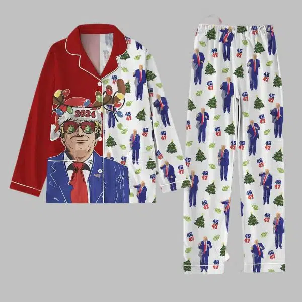 Christmas Trump Dancing Pajama Set 3