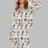 Circus Cute Animal Art Print Pajama Set 1