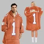 Clemson Football Blanket Hoodie