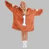 Clemson Football Blanket Hoodie 3