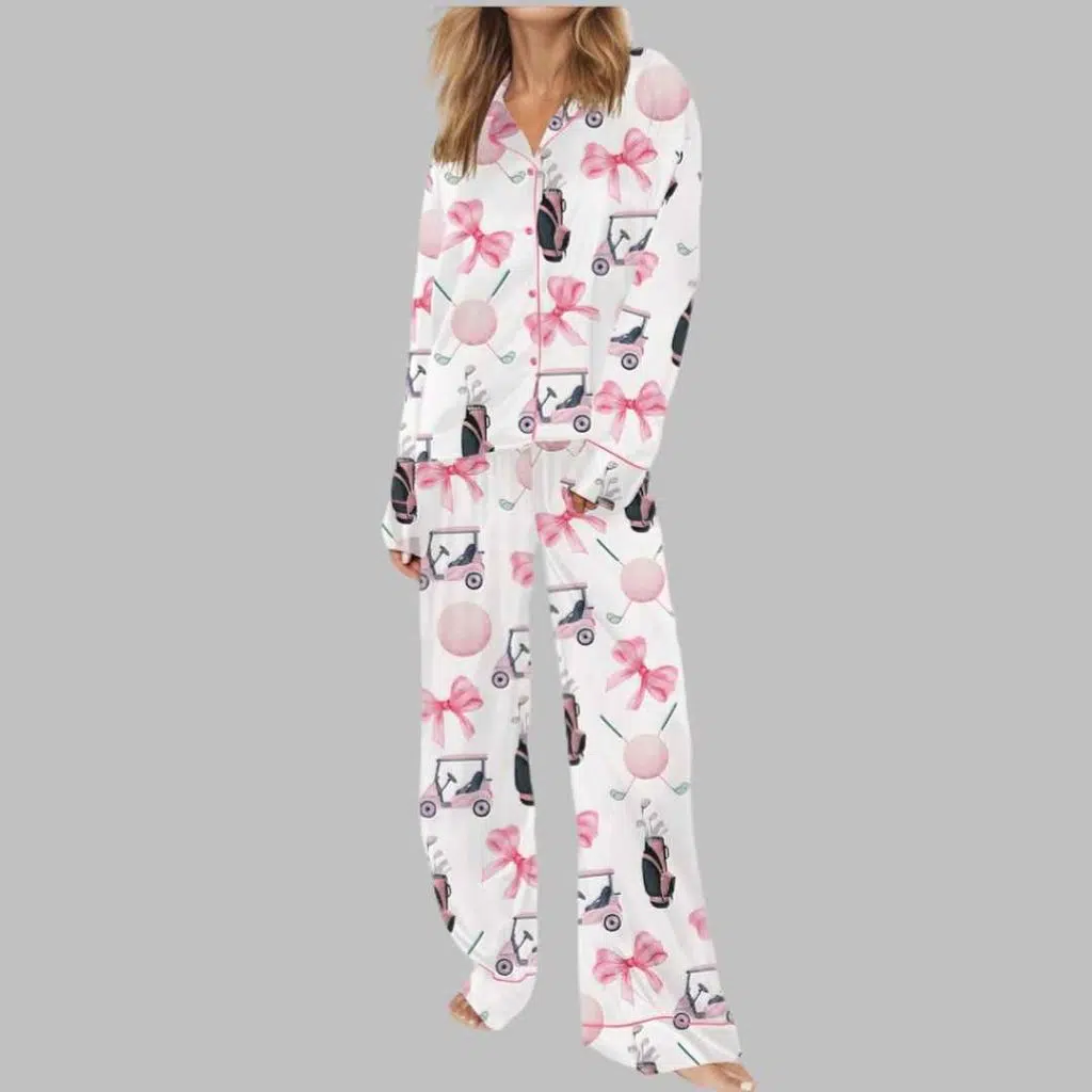 Coquette Golf Satin Pajama Set 3