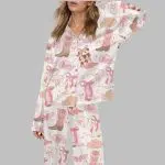 Cowgirl Coquette Satin Pajama Set