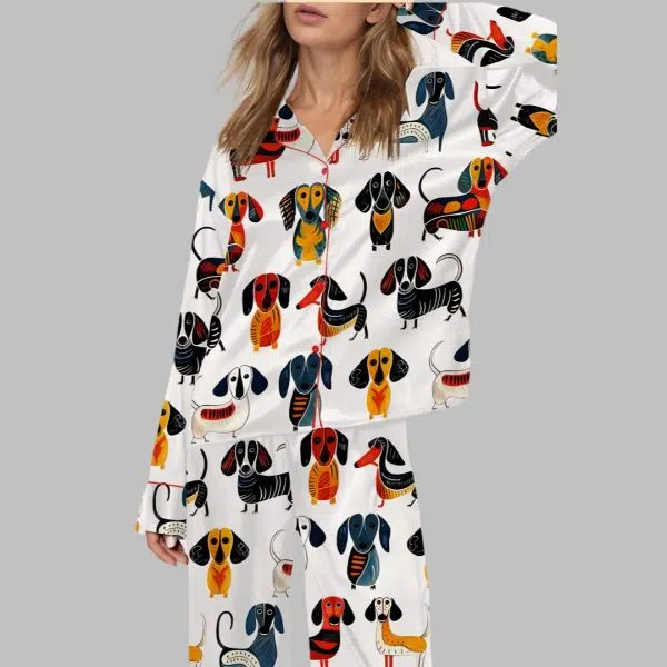 Dachshund Modern Pajama Set 1