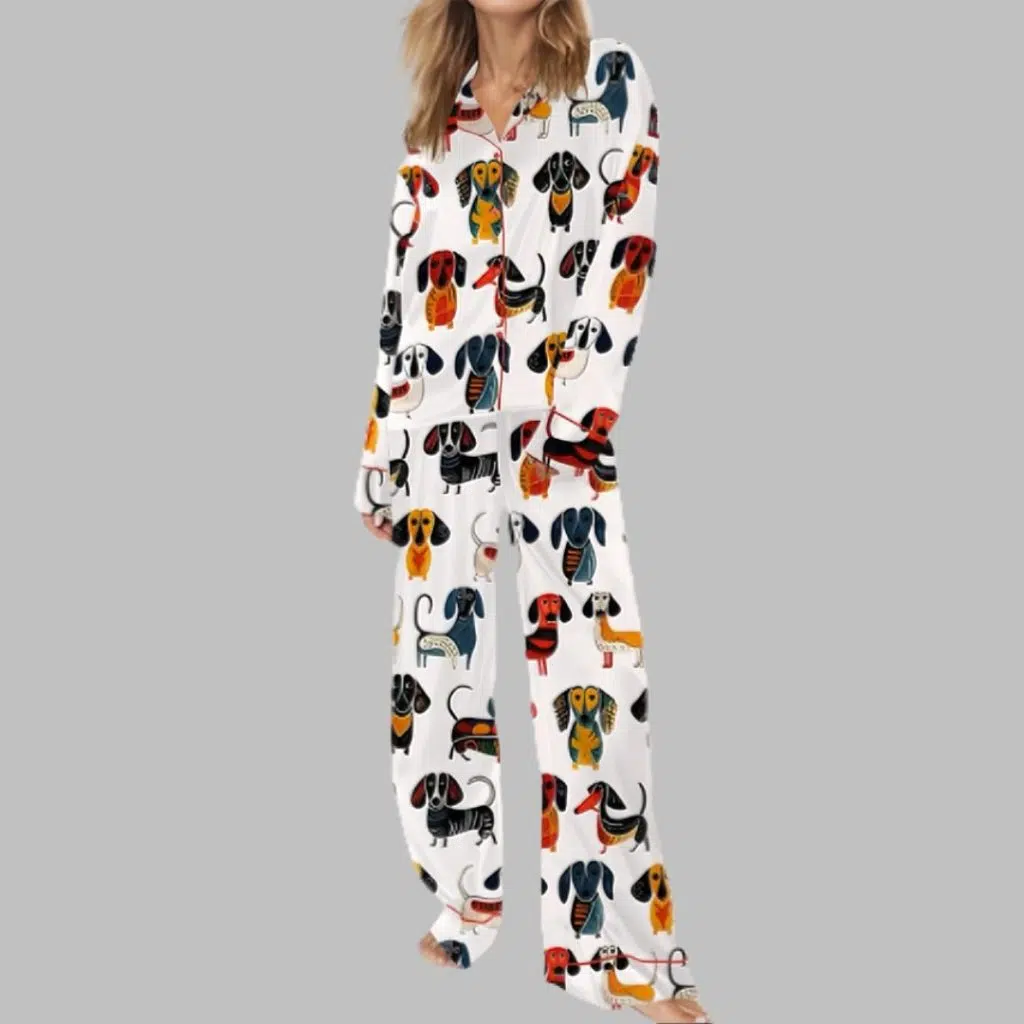 Dachshund Modern Pajama Set 3