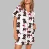 Dachshund Valentines Print Pajama Set 2