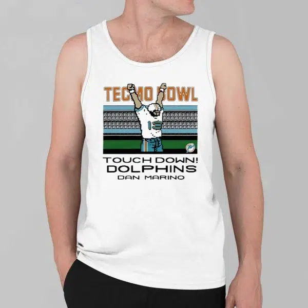 Dolphins Tecmo Bowl Touch Down Dolphins Dan Marino Shirt 2