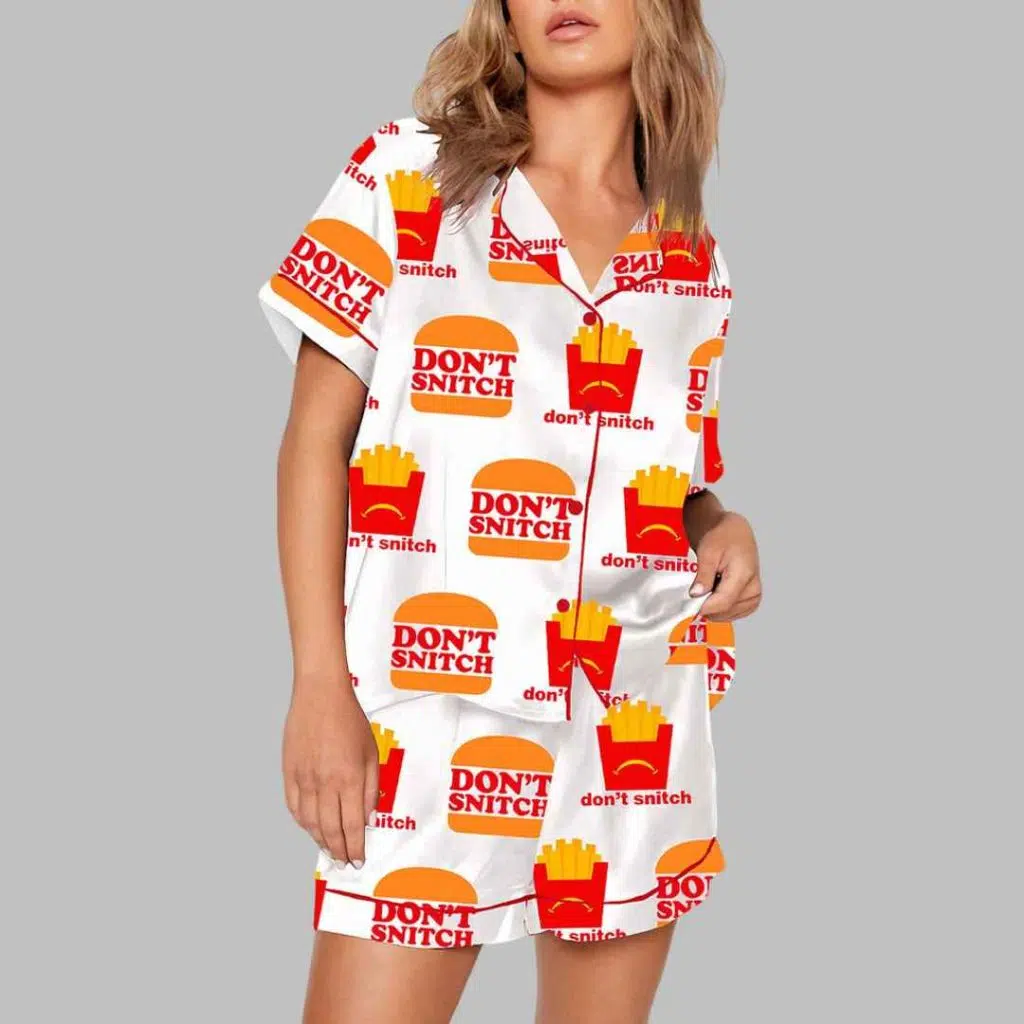 Dont Snitch Pajama Set 3