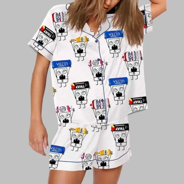 Doodlebob Beer Print Pajama Set 2