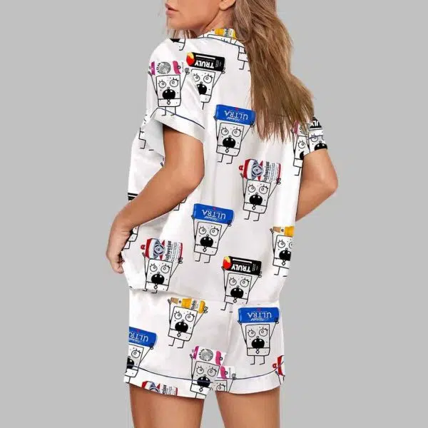 Doodlebob Beer Print Pajama Set 4