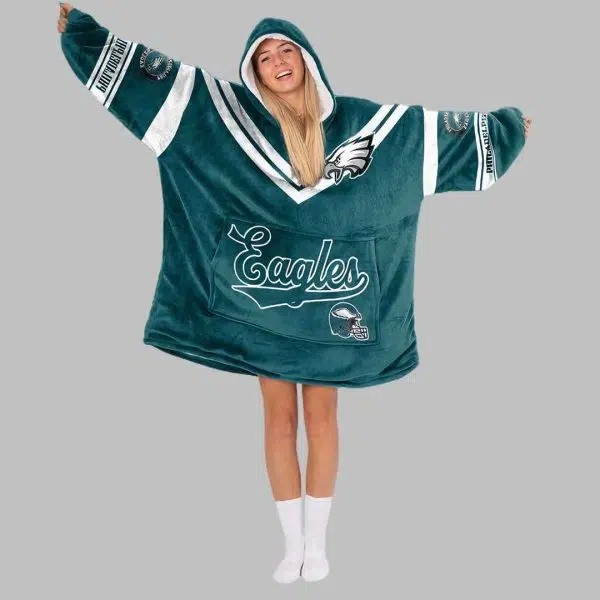 Eagles Football Unisex Blanket Hoodie 3