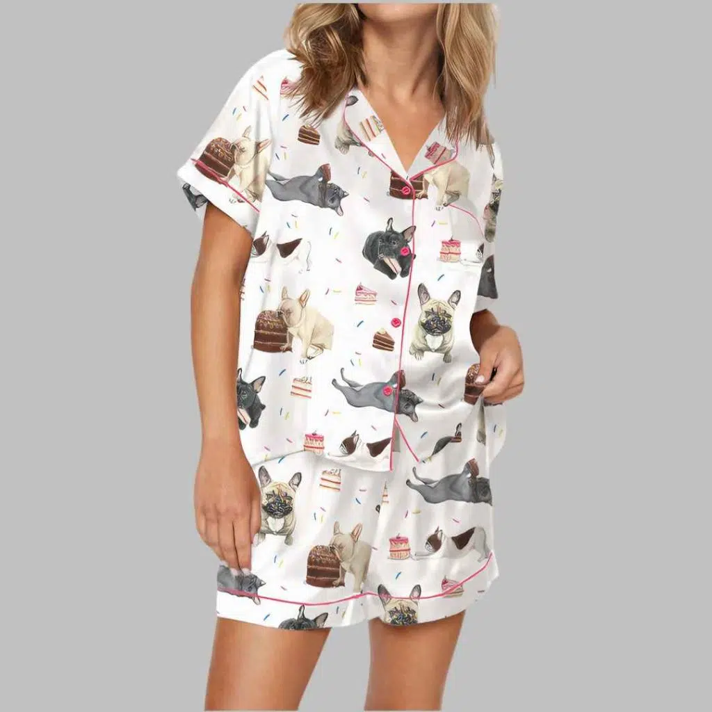 French Bulldog Party Pajama Set 4