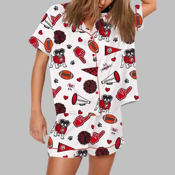 Georgia Football Pajama Set 2 1