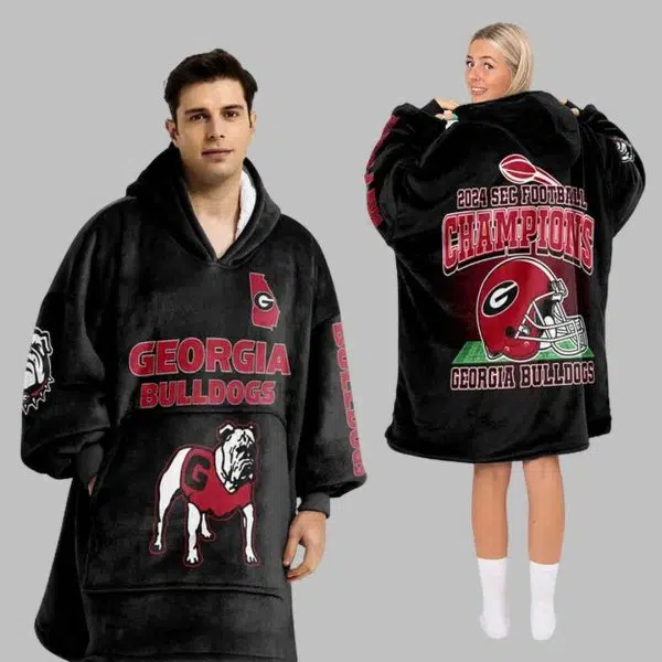 Georgia Football Unisex Blanket Hoodie 2